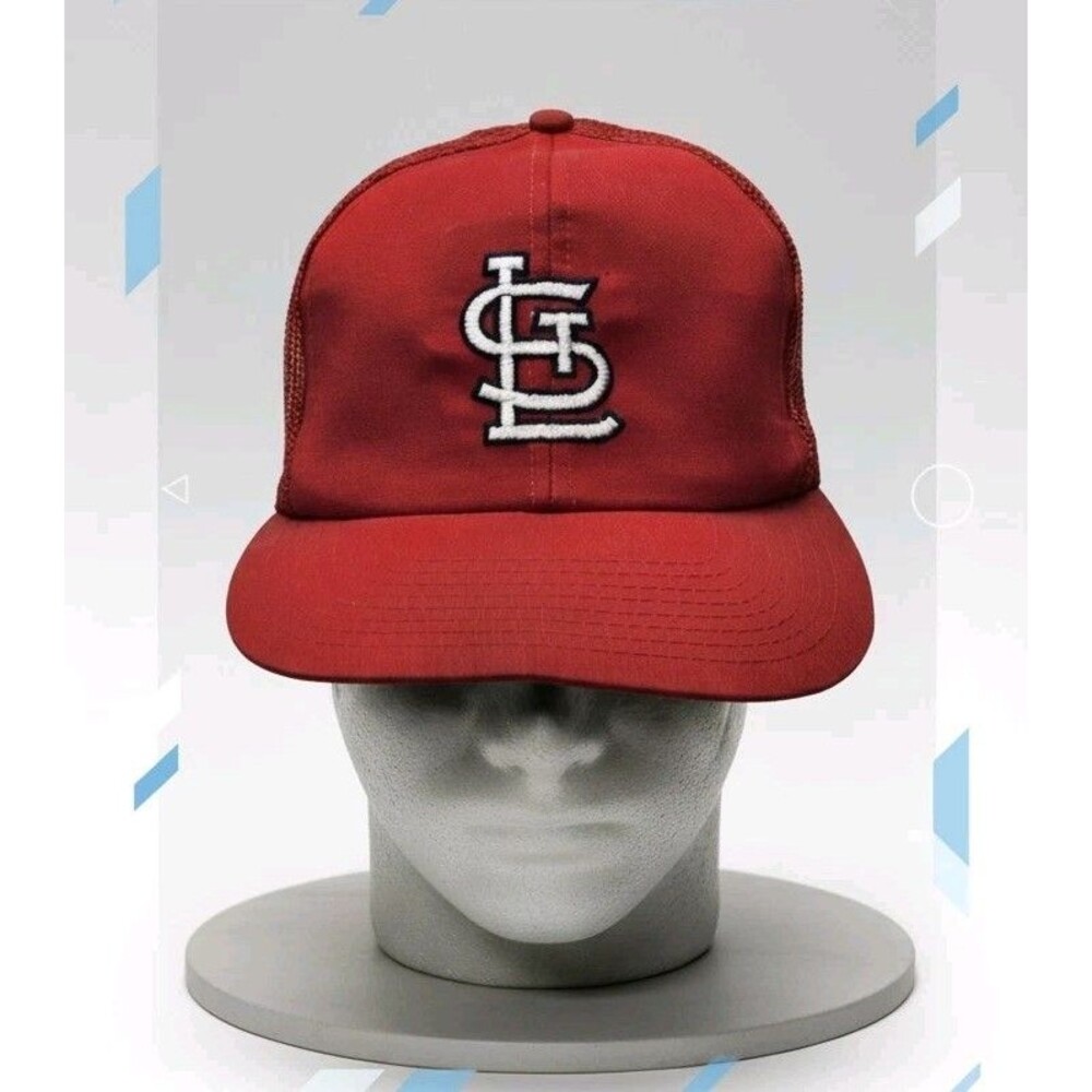 Vtg St. Louis Cardinals MLB Twins Enterprise Trucker Hat Red Mesh M/L Taiwan ROC